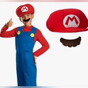 NWT Super Mario Costume 5 Piece - Nintendo -KIDS MEDIUM - $35 New